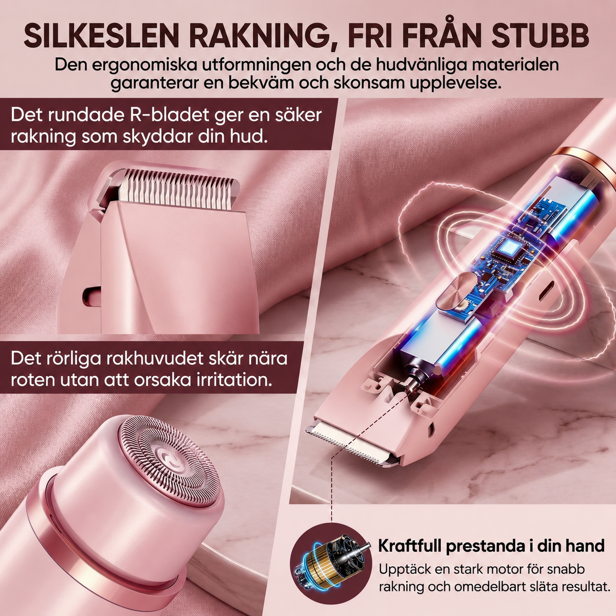 Verdea - SmoothTrim Rakapparat för Kvinnor | 2-i-1 vattentålig