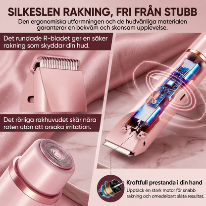 Verdea - SmoothTrim Rakapparat för Kvinnor | 2-i-1 vattentålig